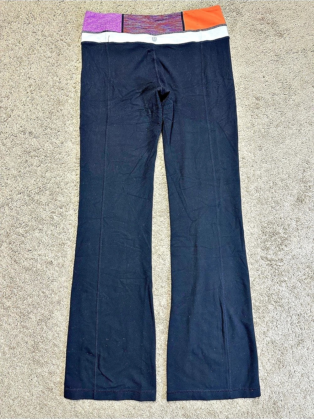 Vintage Lululemon Groove Pant Color Block Flare Pants Size 8